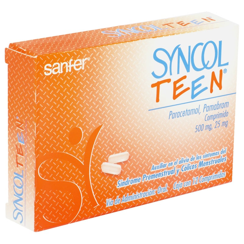Syncol Teen 500 / 25 Mg 12Comprimidos 7501070600617 perfil 5