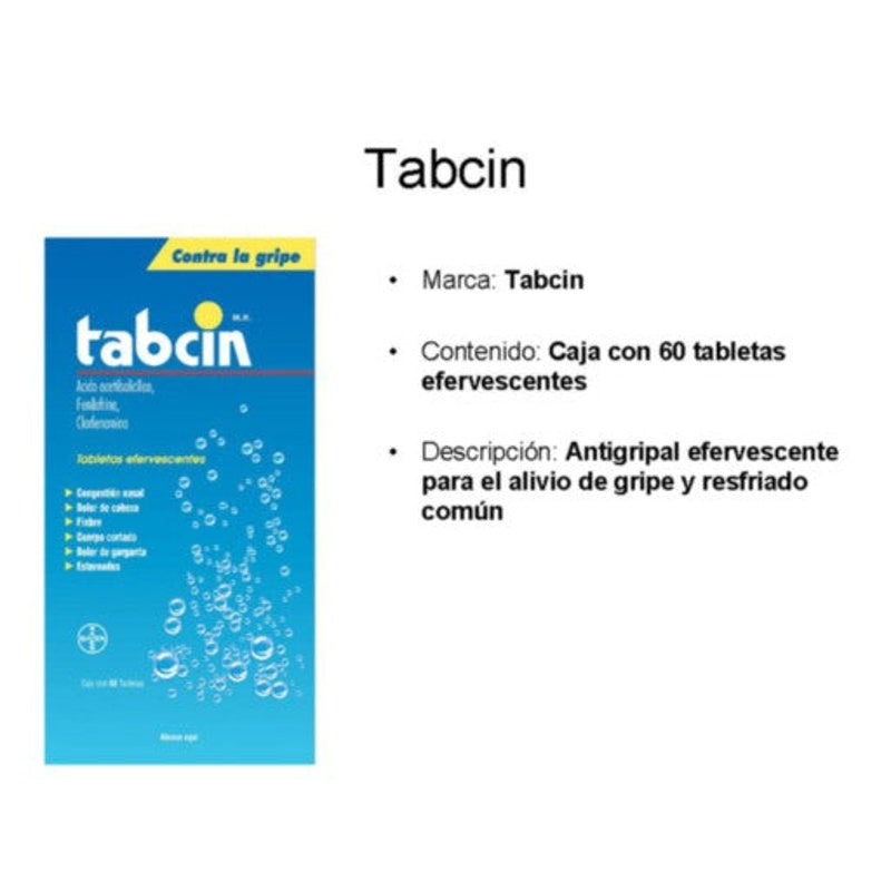 Tabcin 60 Tabletas Efervecente perfil 3