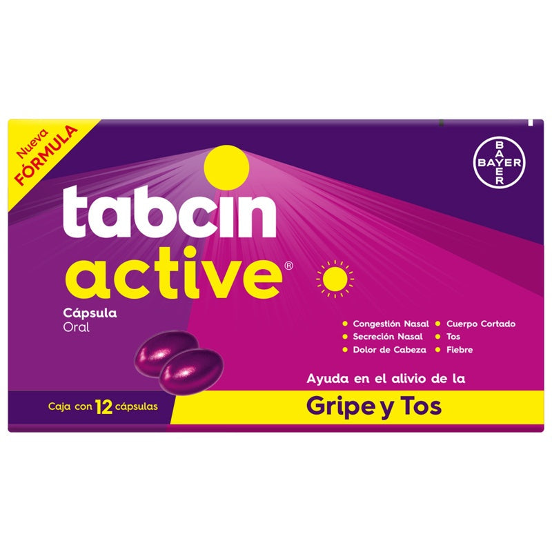Tabcin Active 12 Capsulas 9689
