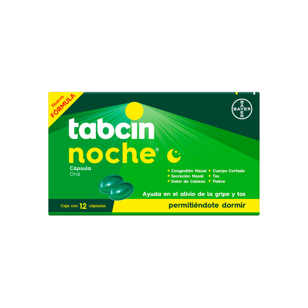 Tabcin Noche 12 Capsulas 9702 7501008499702