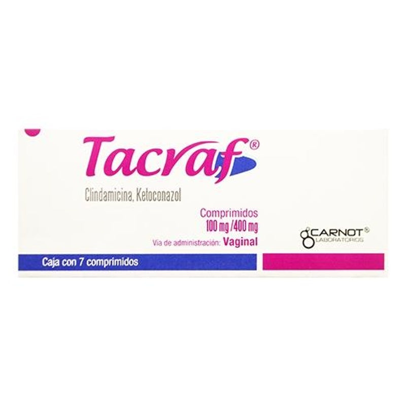 Tacraf 100 / 400 Mg 7Comprimidos Vag