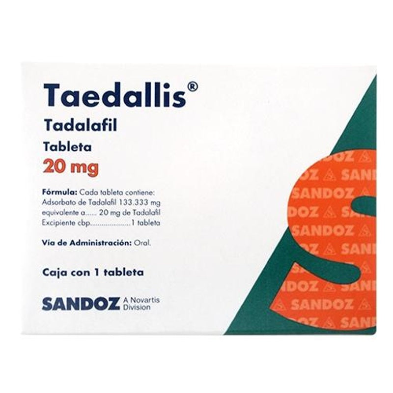 Taedallis 20 Mg Con 1 Tabletas