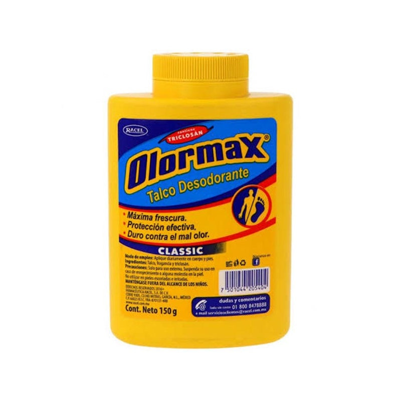 Talco Olormax Desodorante 150 G