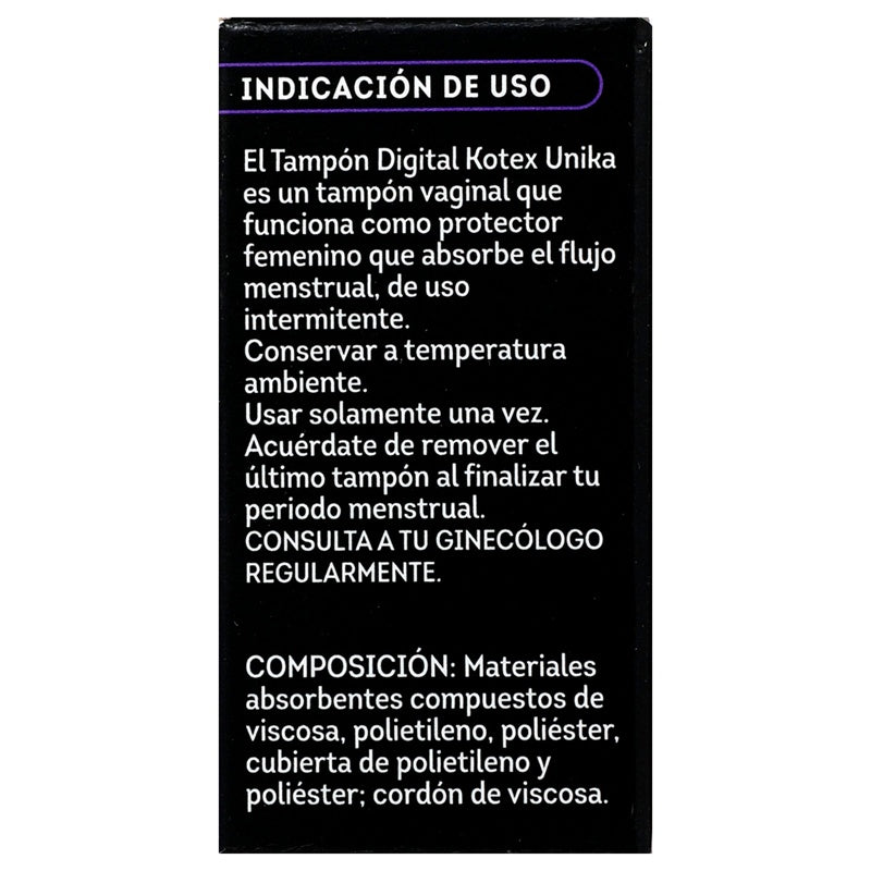 Tampones Kotex Unik Super Con 12 7506425625550 perfil 4