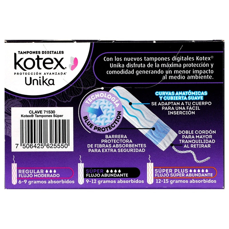 Tampones Kotex Unik Super Con 12 7506425625550 perfil 6