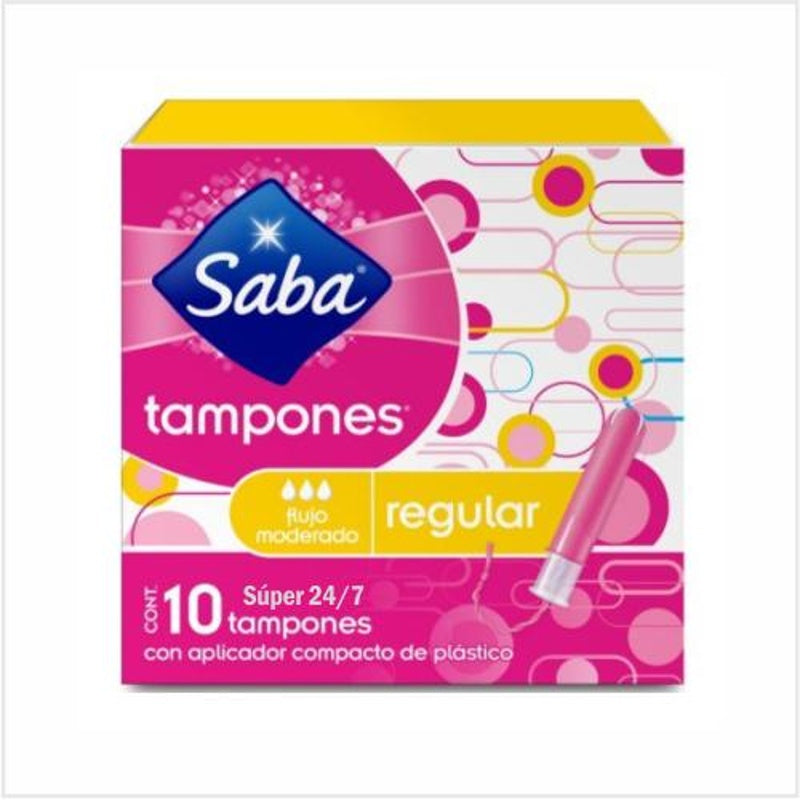 Tampones Saba Compac Regular Con 10 417 7501019032417