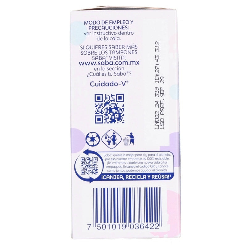 Tampones Saba Compac Supeplus Con 10 7501019036422 perfil 14