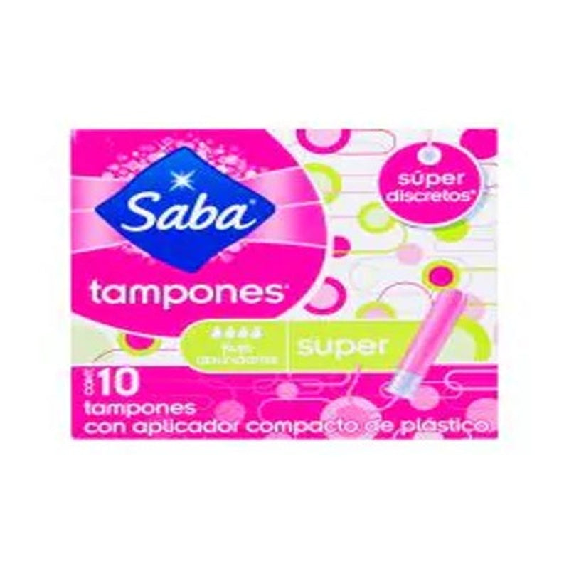 Tampones Saba Compactos Super Con 10 7501019032424