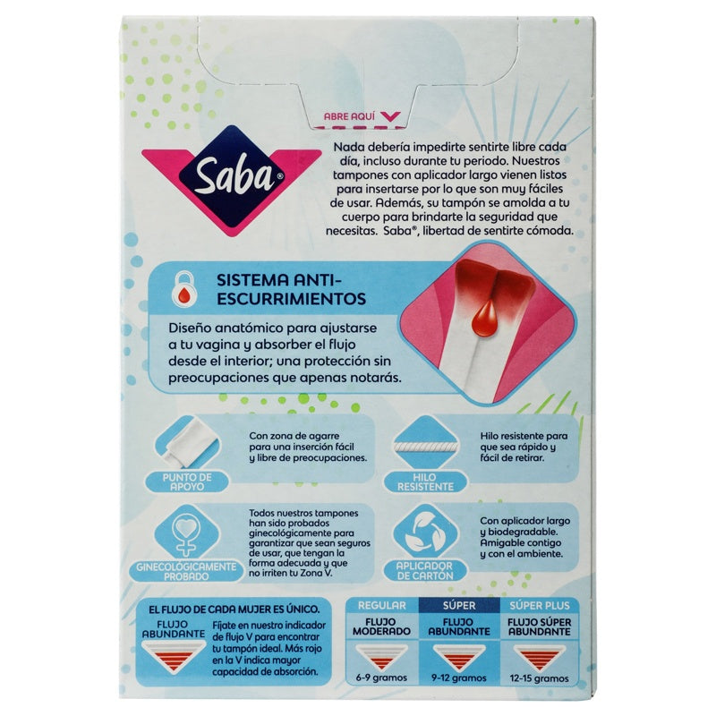 Tampones Saba Estilos Super Con 10 perfil 7