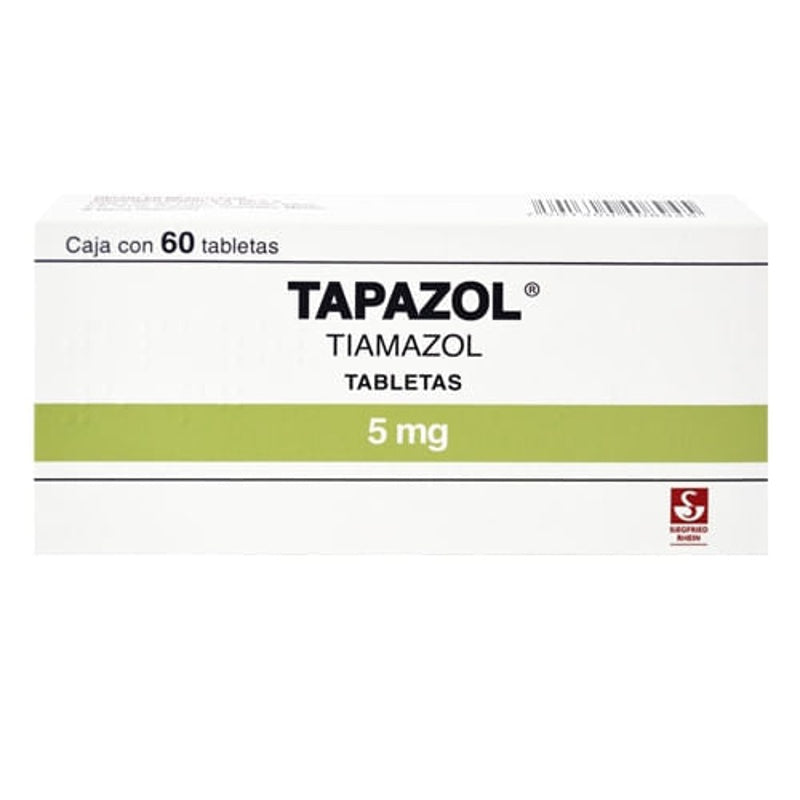 Tapazol 5 Mg Con 60 Tabletas