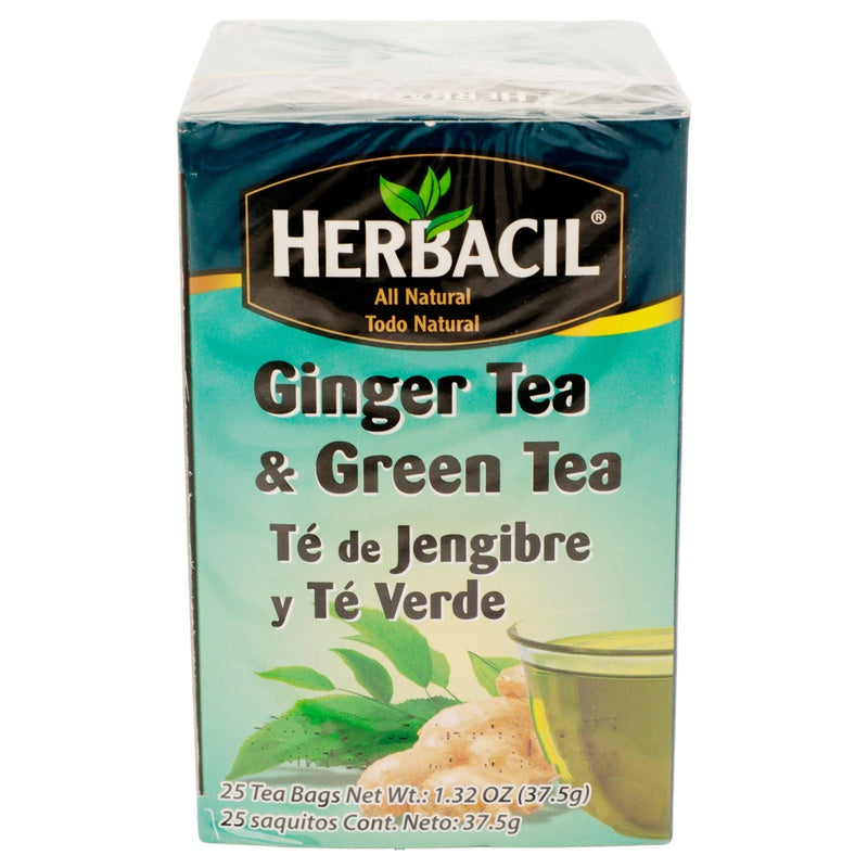 Te Herbacil Jengibre Te Verde 1 Gr 25 Sobres 714706911354 perfil 4