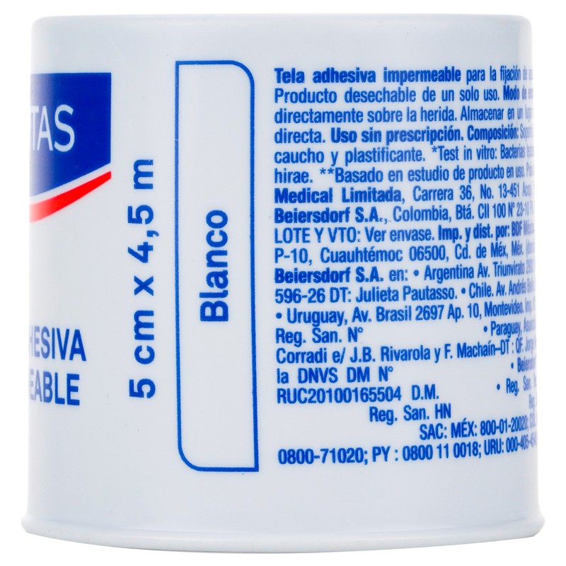 Tela Adhesiva Curitas Impermeable 5Cmx4.5Mt 4006000076997 10