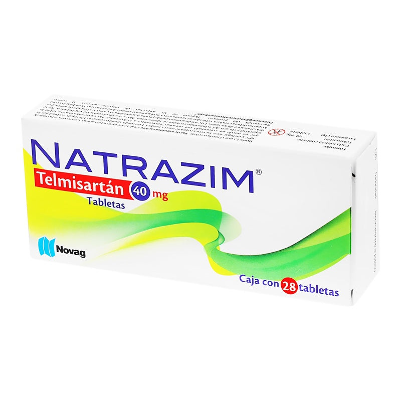 Telmisartan 40 Mg Con 28 Tabletas Natarzim