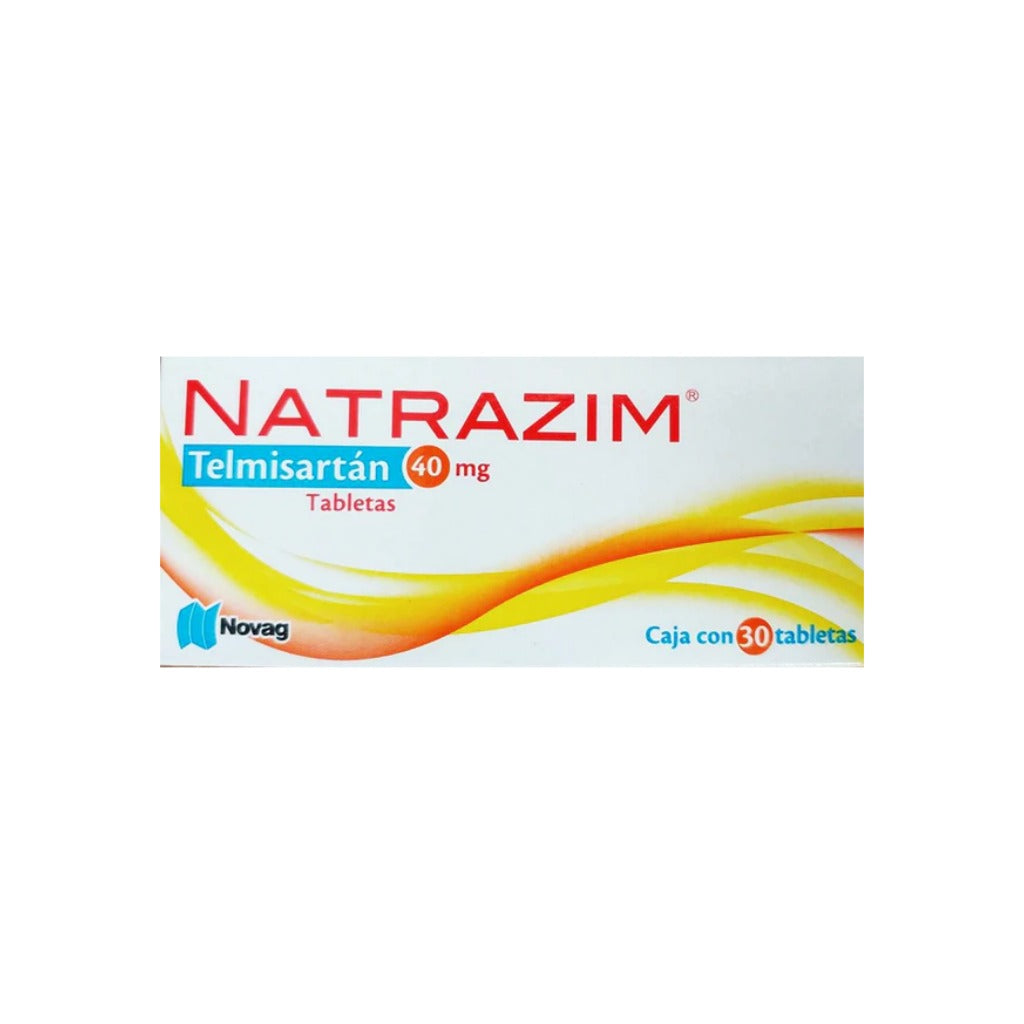 Telmisartan 40 Mg Con 30 Tabletas Natrazim 7501075720969