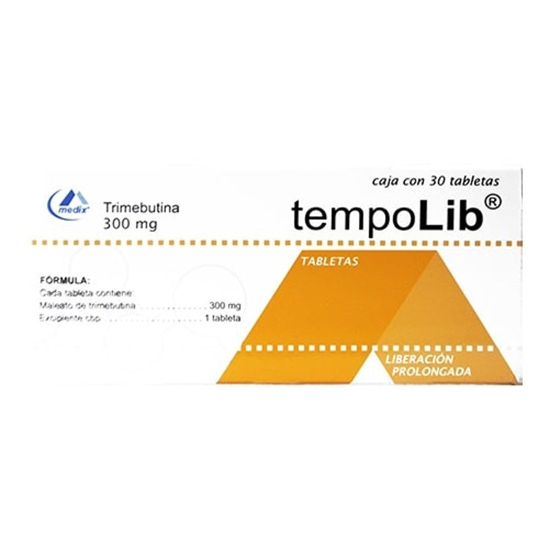 Tempolib 300 Mg Con 30 Tabletas Liberación Prolongada 7501293201516