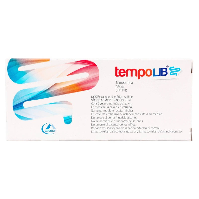Tempolib 300 Mg Con 30 Tabletas Liberación Prolongada 7501293201516 perfil 6