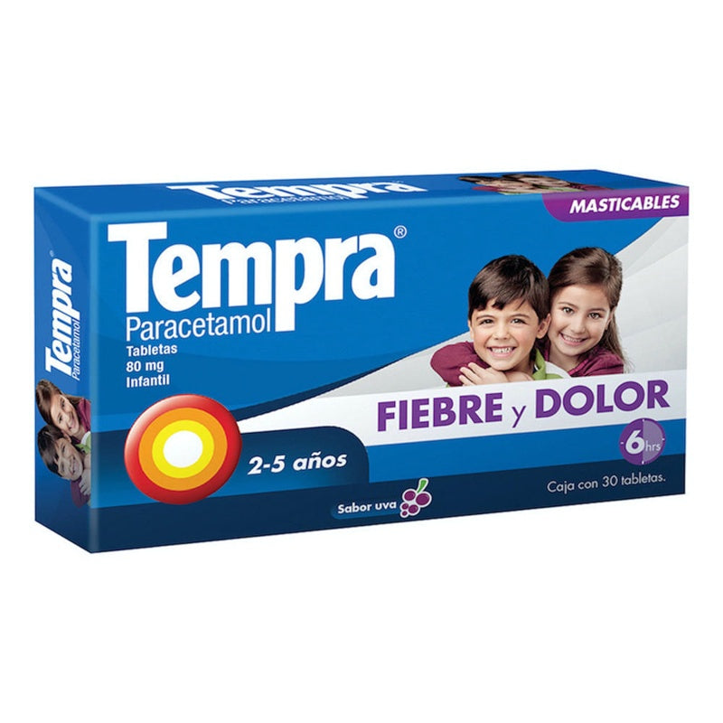 Tempra 80 Mg Con 30 Tabletas Mast