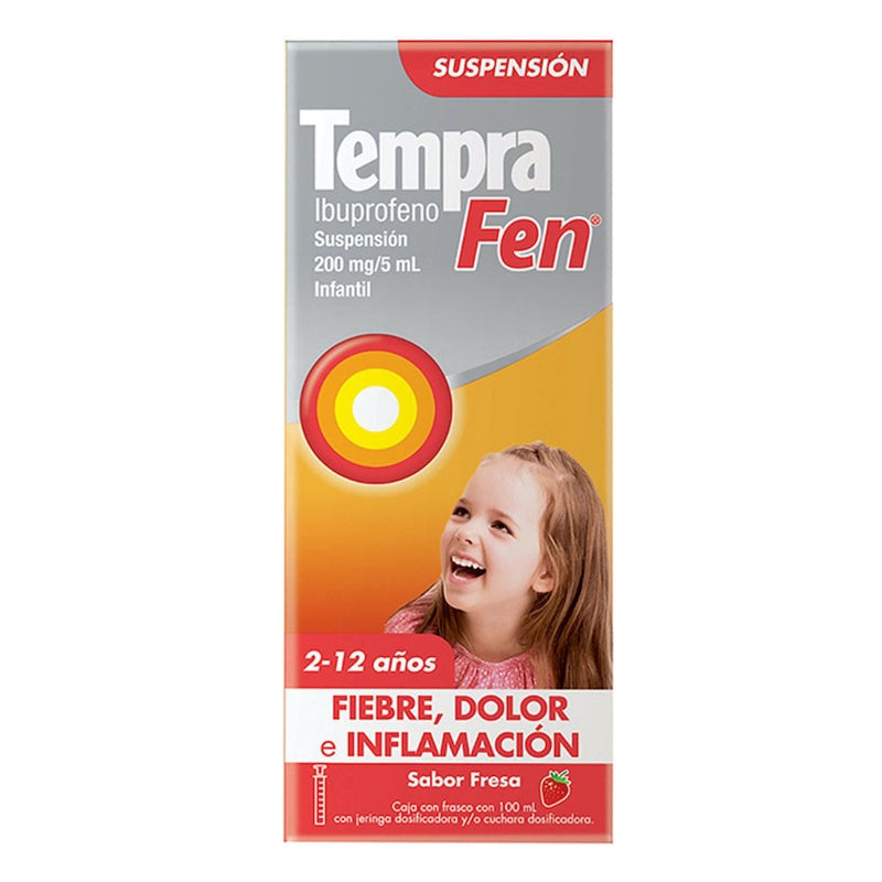 Tempra Fem Fresa 200 Mg / 5 Ml 100 Ml Suspensión