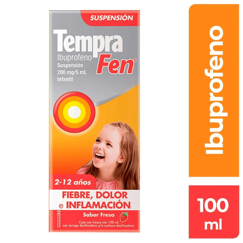 Tempra Fem Fresa 200 Mg / 5 Ml 100 Ml Suspensión