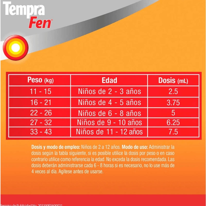 Tempra Fem Fresa 200 Mg / 5 Ml 100 Ml Suspensión