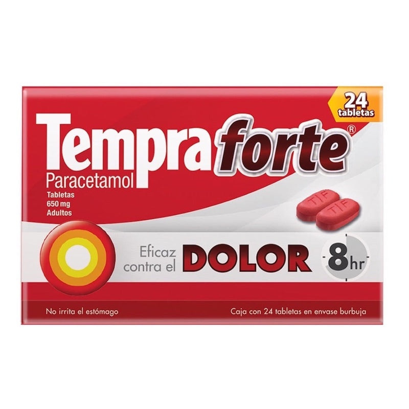Tempra Forte 650 Mg Con 24 Tabletas