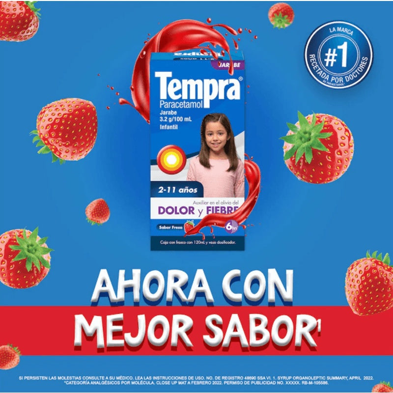 Tempra Infantil 160 Mg / 5 Ml 120 Ml Jarabe