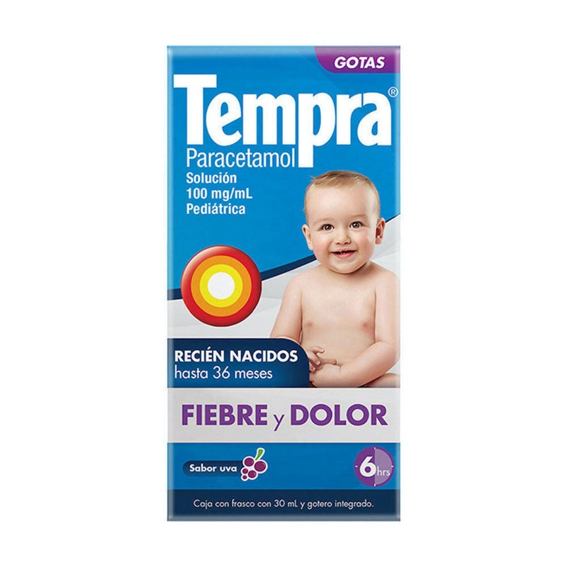 Tempra Pediátrico 100 Mg / Ml 30 Ml Gotas