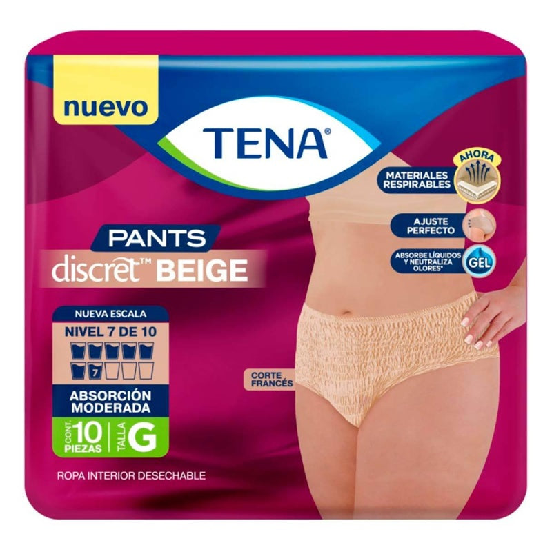 Tena Pants Discret Grande Muj 10 Paq