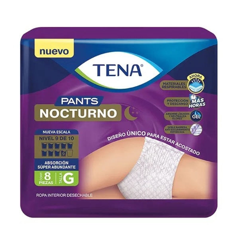 Tena Pants Nocturno Grande 8 Piezas
