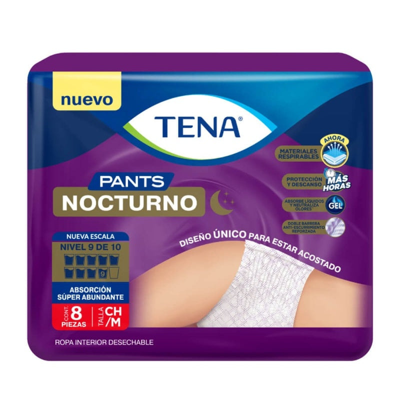 Tena Pants Nocturno M / Chico Con 8 Pzs