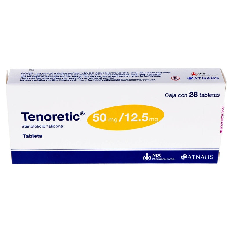 Tenoretic 50 / 12.5 Mg Con 28 Tabletas 8298 5056227208298 perfil 3