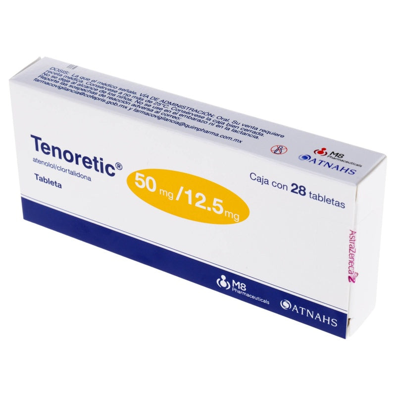 Tenoretic 50 / 12.5 Mg Con 28 Tabletas 8298 5056227208298 perfil 4