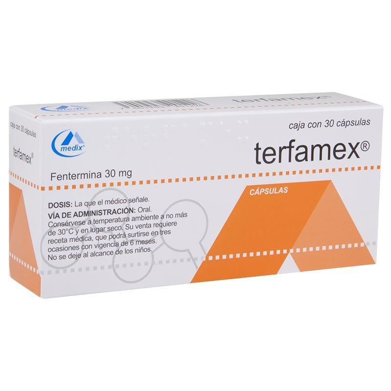 Terfamex 30 Mg Con 30 Capsulas