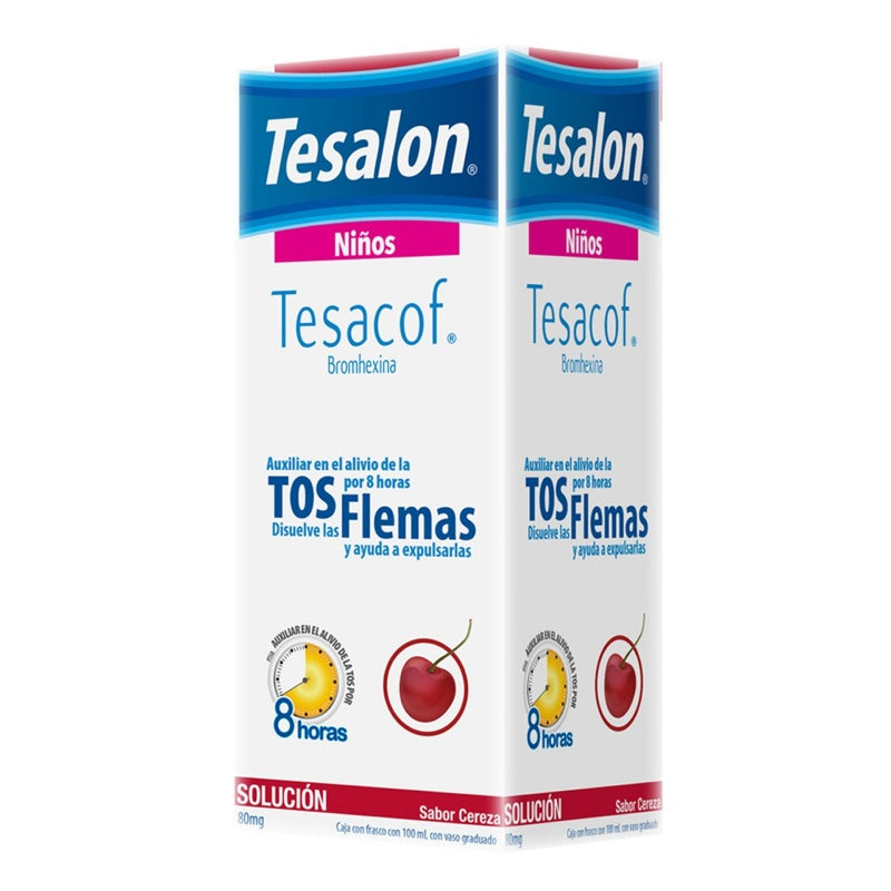 Tesacof Niños Cereza 80 Mg / 100 Ml Jarabe