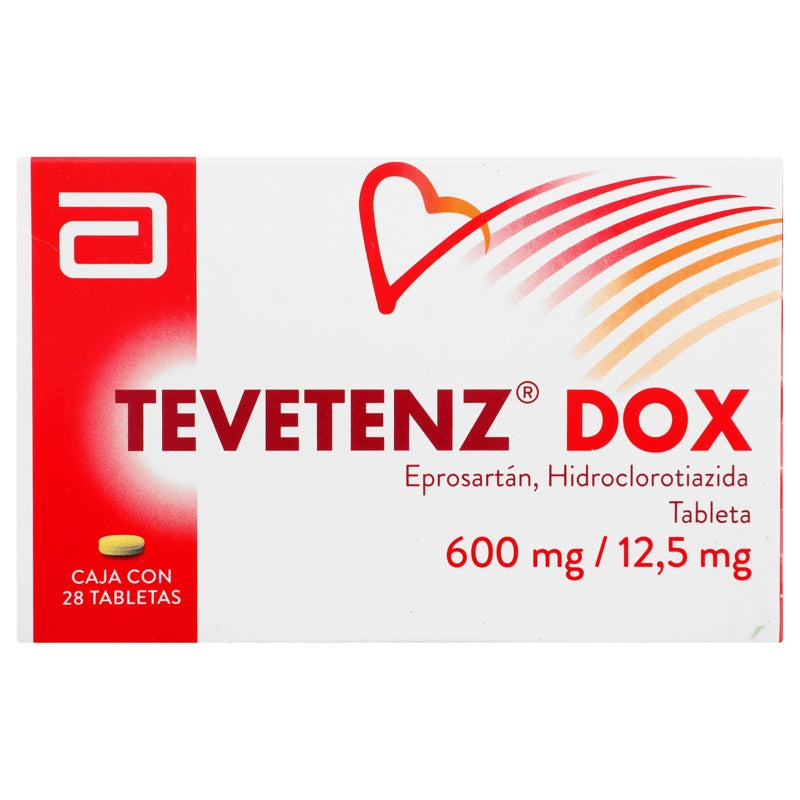 Tevetenz Dox 600 / 12.5 Mg Con 28 Tabletas