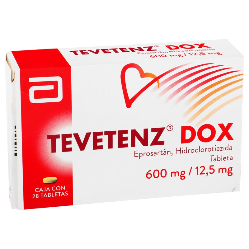 Tevetenz Dox 600 / 12.5 Mg Con 28 Tabletas