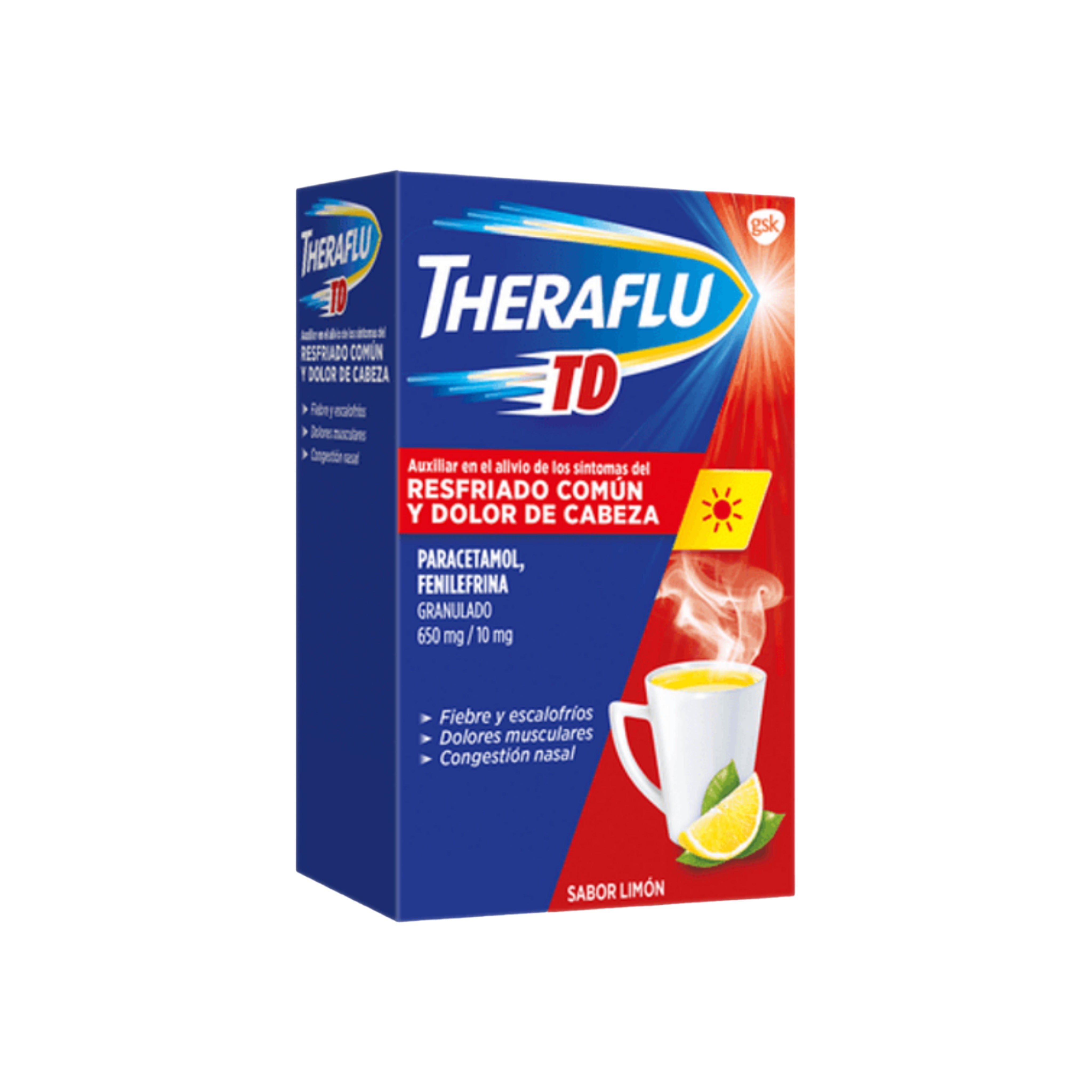 Theraflu Ex Adulto Rojo 6 Sobres Polvo 8442 7501065008442