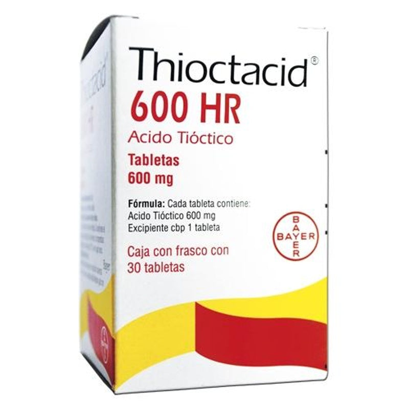 Thioctacid Hr 600 Mg Con 30 Comprimidos