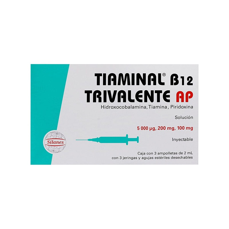 Tiaminal B12 Ap Trivalente 2 Ml 3 Ampolletas