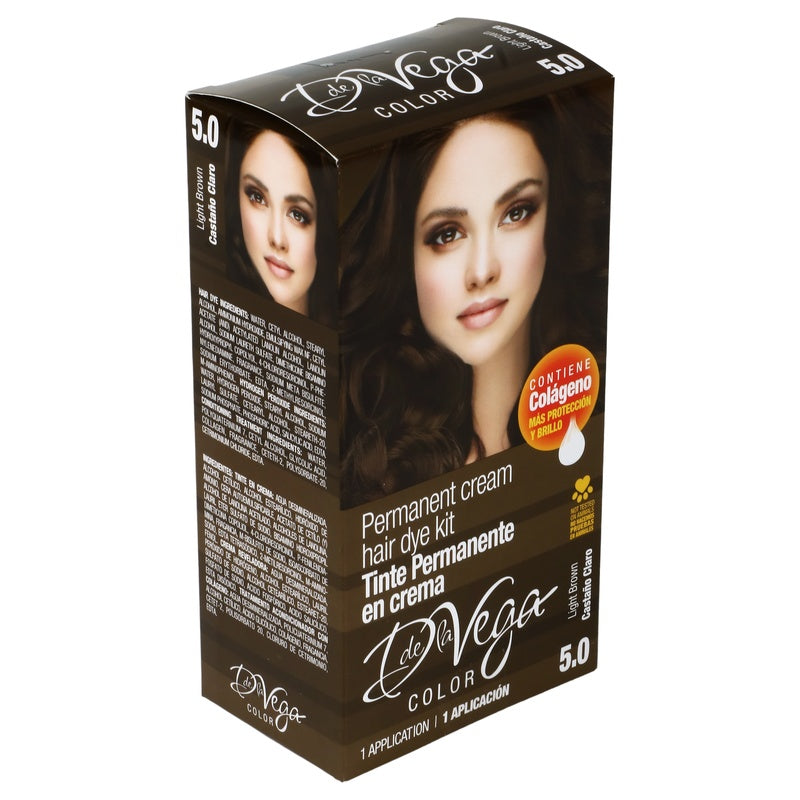 Tinte Crema D La Vega Castaño Claro 5.0 7501289901444
