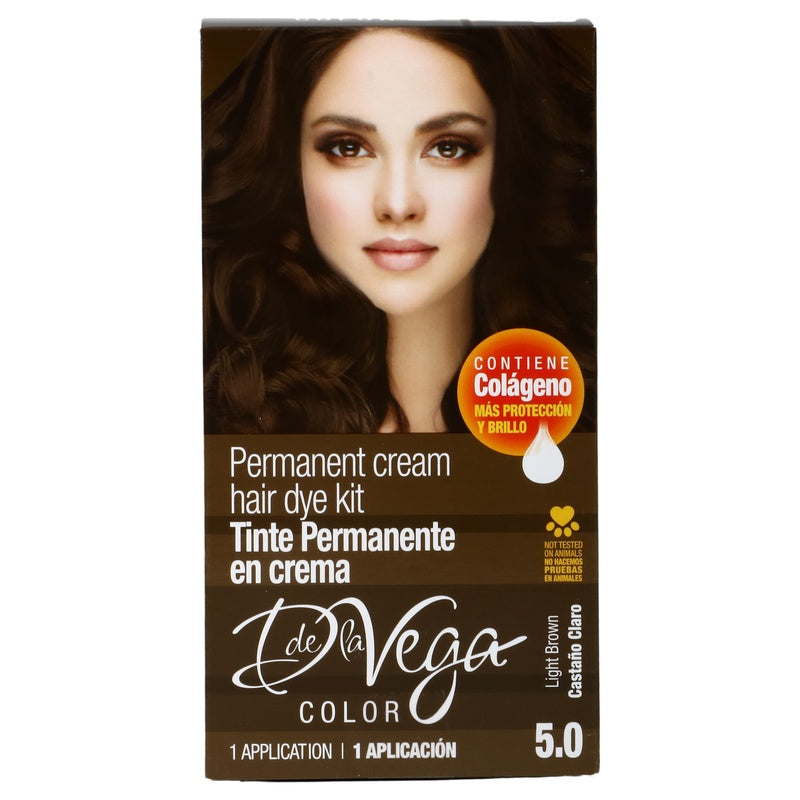 Tinte Crema D La Vega Castaño Claro 5.0 7501289901444 perfil 8