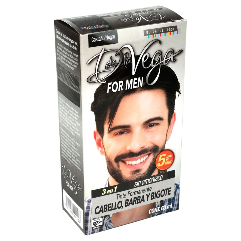 Tinte Crema D La Vega For Men Castaño Negro 7501289901123 perfil 2