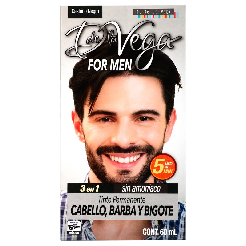 Tinte Crema D La Vega For Men Castaño Negro 7501289901123 perfil 4