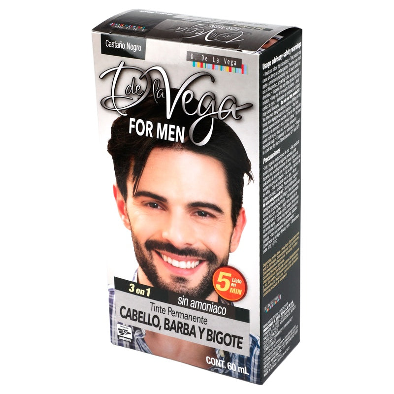 Tinte Crema D La Vega For Men Castaño Negro 7501289901123 perfil 7