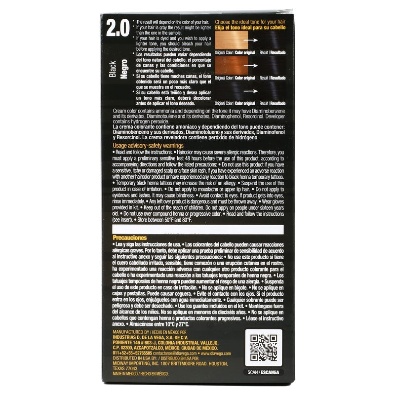 Tinte Crema D La Vega Negro 2.0 7501289901413 perfil 4