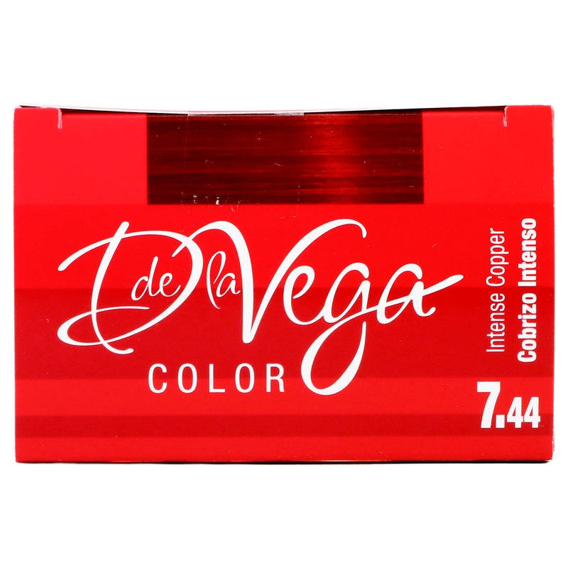 Tinte Crema D La Vega Rubio Cobrizo Intenso 7.44 7501289901536 perfil 6