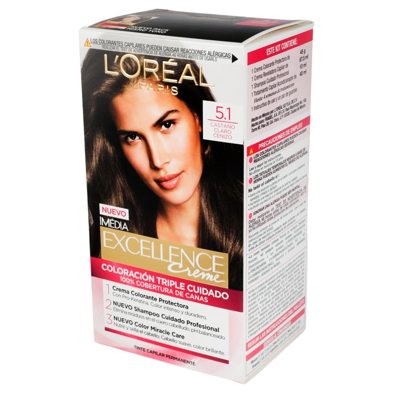 Tinte Imedia Excellence Castaño Claro Cen5.1 perfil 4