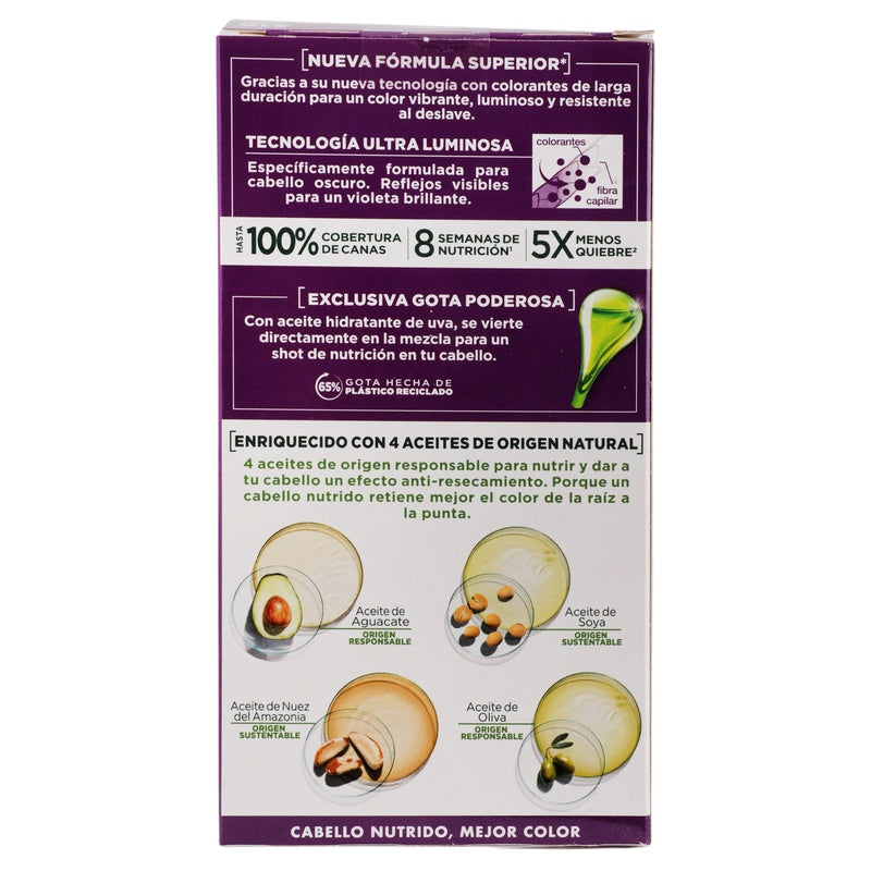 Tinte Nutrisse Colorissimo Lavanda Intensa 416 7509552826920 perfil 5