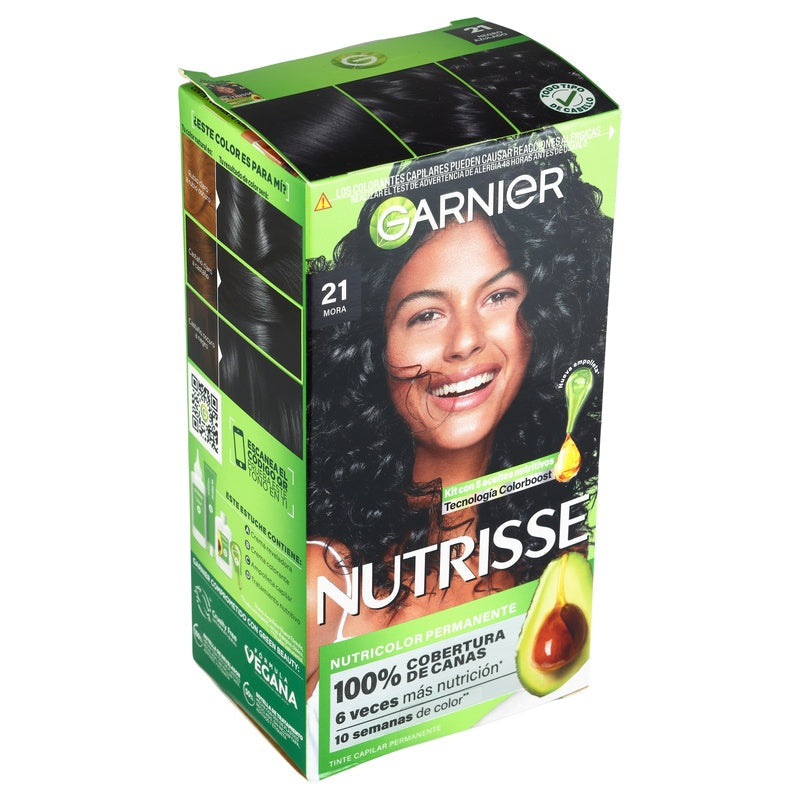 Tinte Nutrisse Mora Negro Azul21 7501027209641