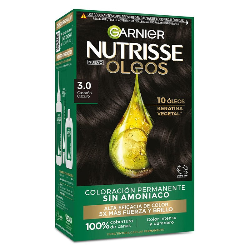 Tinte Nutrisse Oleos Castaño Oscuro 3.0 7509552870718 2